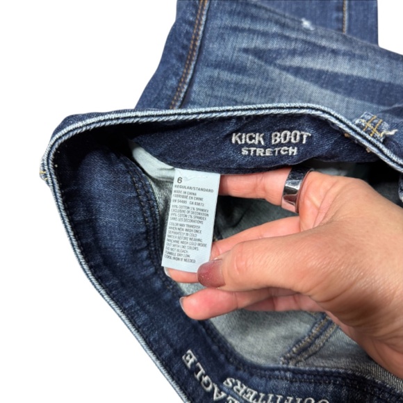 American Eagle Outfitters Kick Boot 6 full 32" inseam - Picture 5 of 5